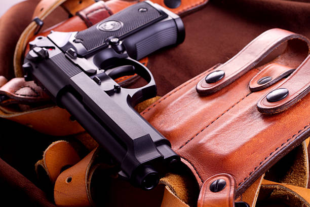 Custom shoulder holster designed for style and functionality, blending high-quality materials and personalized touches to suit different occasions and needs